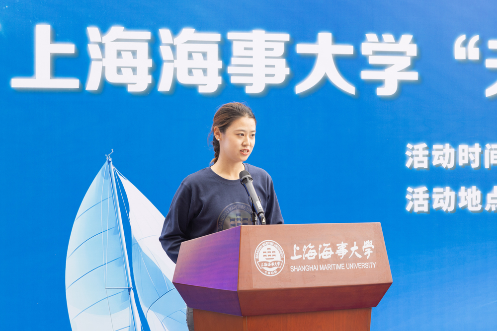 上海海事大学学生代表、第九届学生帆船协会会长吴思颖