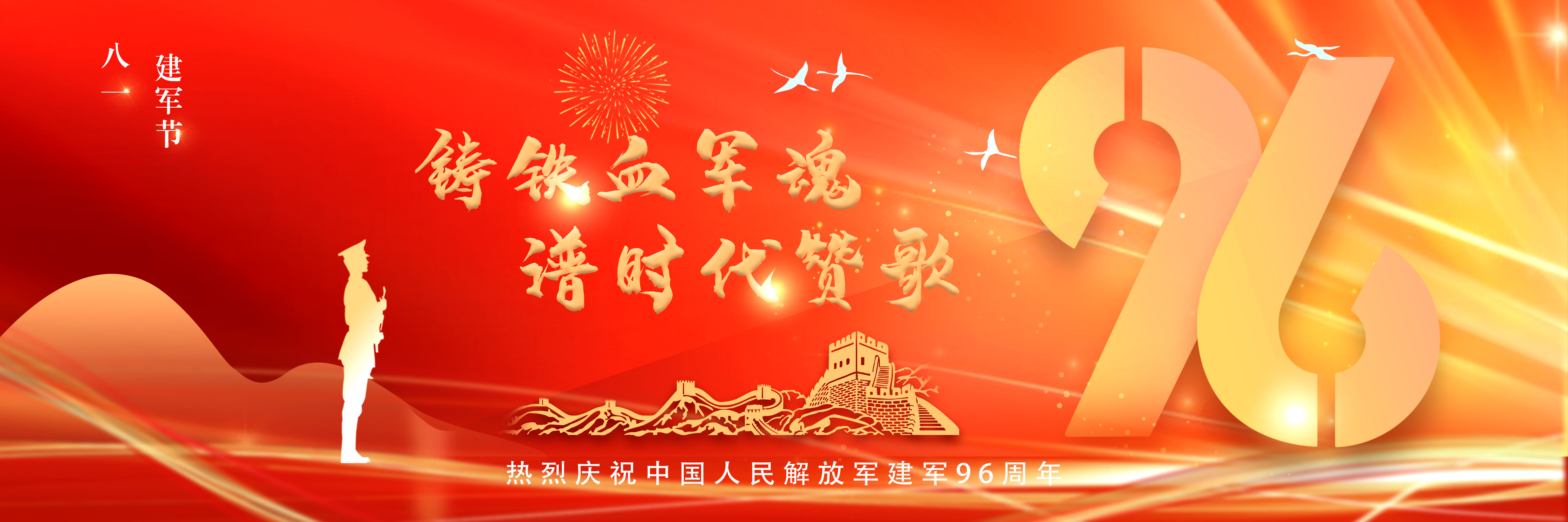 热烈庆祝中国人民解放军建军96周年