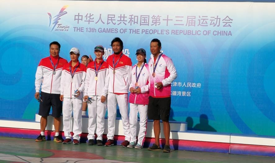 我校学生在中华人民共和国第十三届运动会上勇夺1金3银