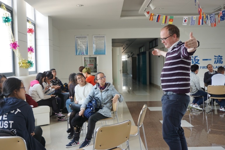 人气外教Alan的活动现场