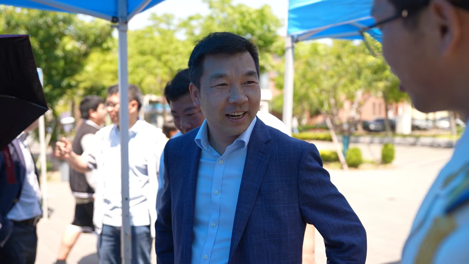 李志鹏与学生交流