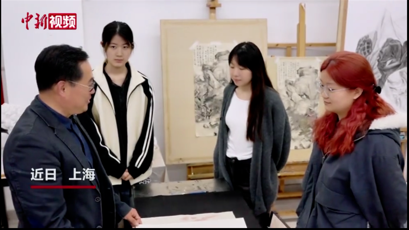 上海一高校学子为校园一线劳动者画像