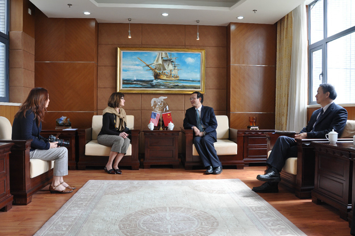 美国贝佛大学校长来访