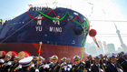 世界最大远洋教学实习船交船
