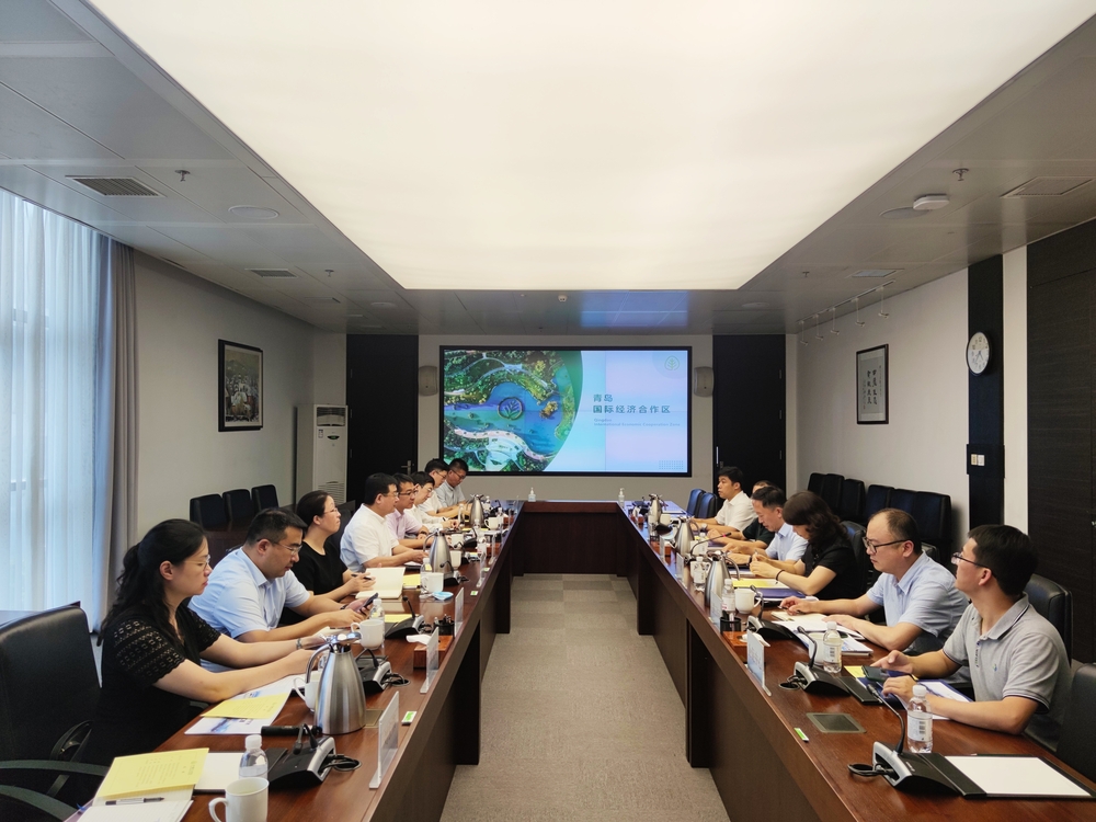 与青岛自贸片区管委会座谈