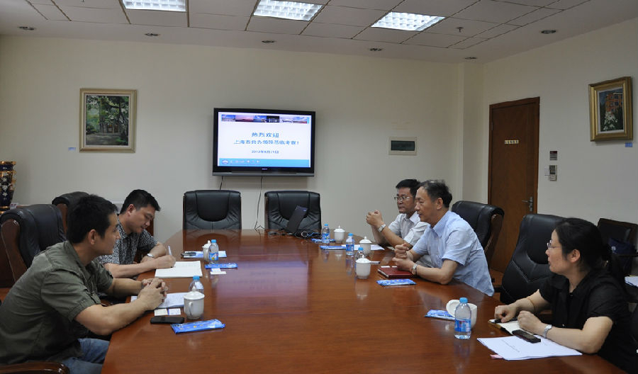 上海市台办郑凯处长一行来校交流考察