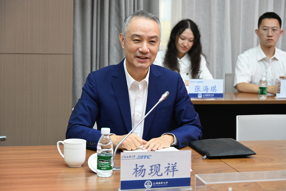 海丰国际执行董事、董事会主席杨现祥讲话