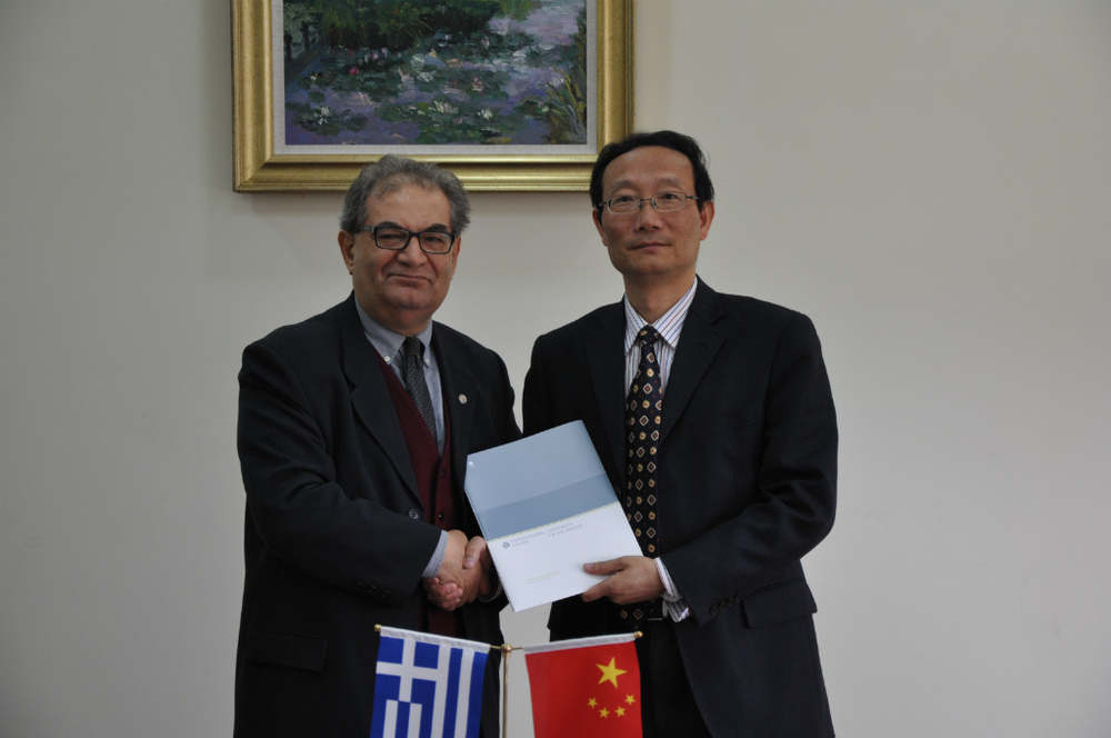 希腊爱琴海大学校长来访