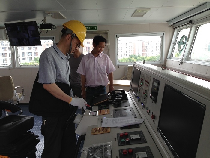 2015年7月，项目组对“吴淞”号进行系统测试