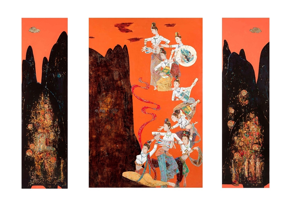 歌舞升平（大漆）