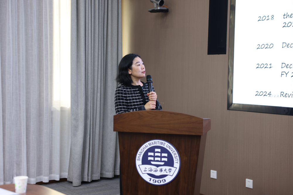 日本广岛大学人文社会科学研究生院副教授掛江朋子（Tomoko Kakee）作题为“海上风力发电：日本的现状和法律制度”的报告