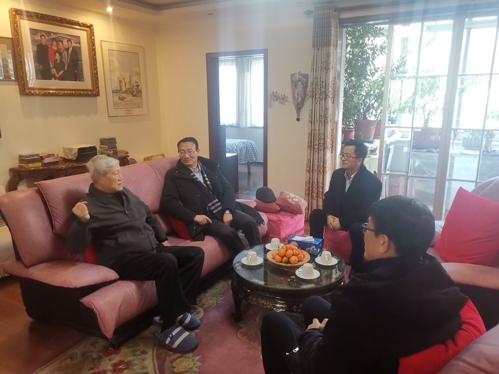 黄有方校长看望交通运输部原副部长林祖乙