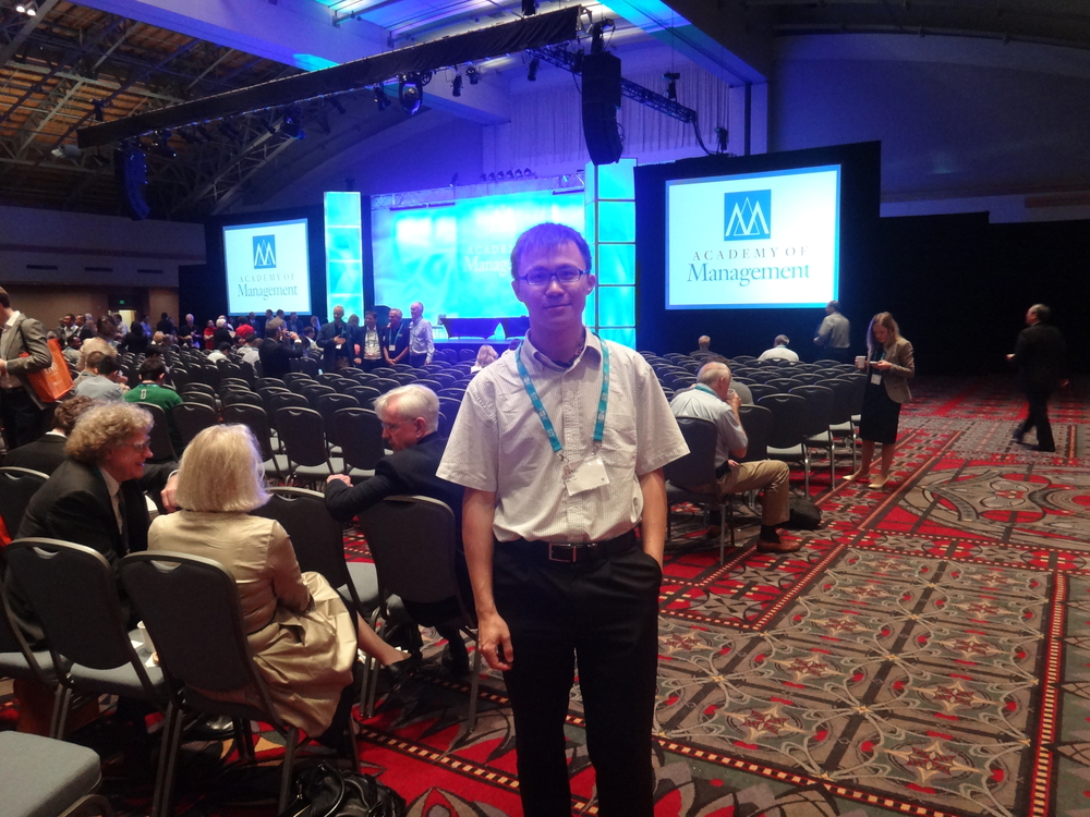 陈扬老师在2014美国管理学年会（费城）