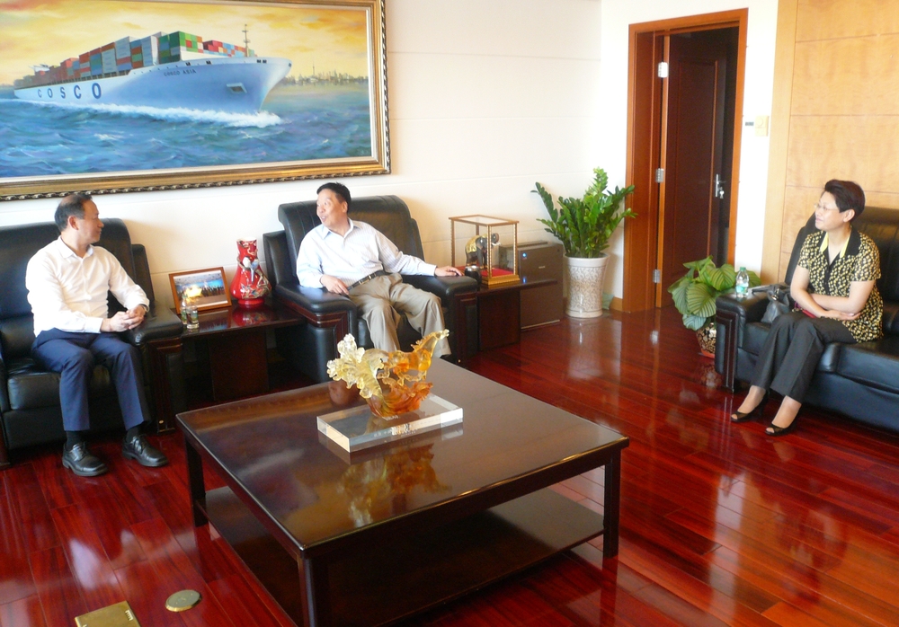 金永兴书记、门妍萍副书记拜访中国远洋运输总公司