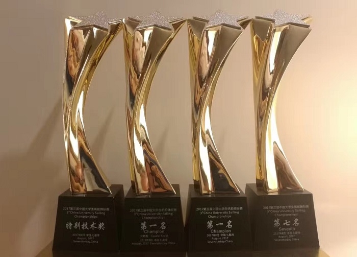  我校帆船代表队荣获四项大奖