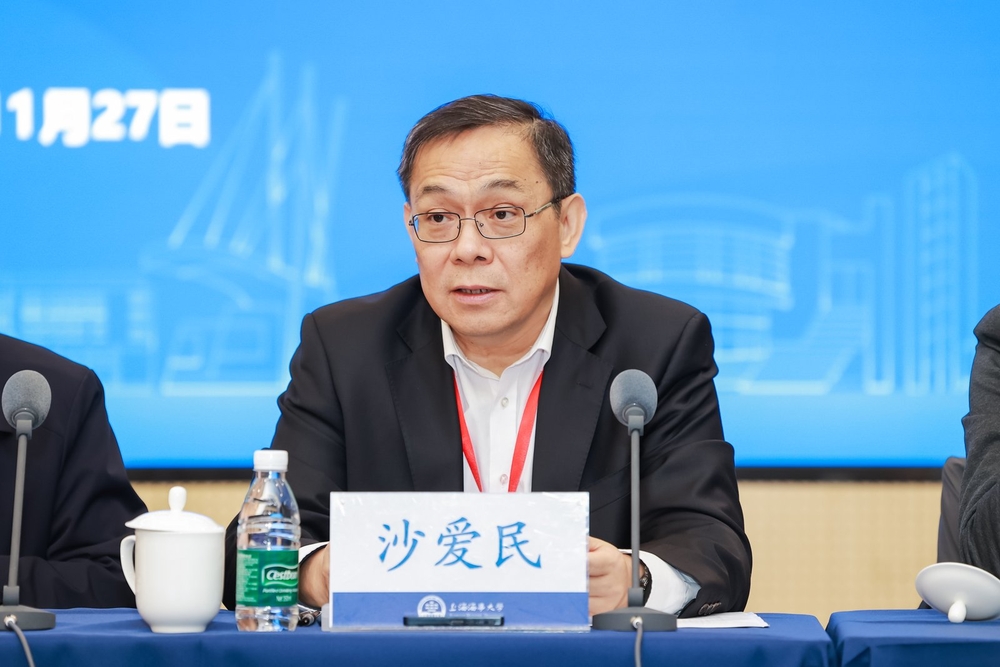 专家组组长沙爱民教授发言