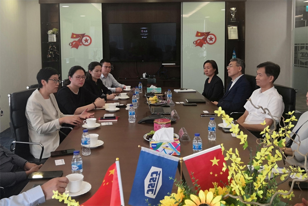 与中船能源新加坡公司总经理张辉会谈