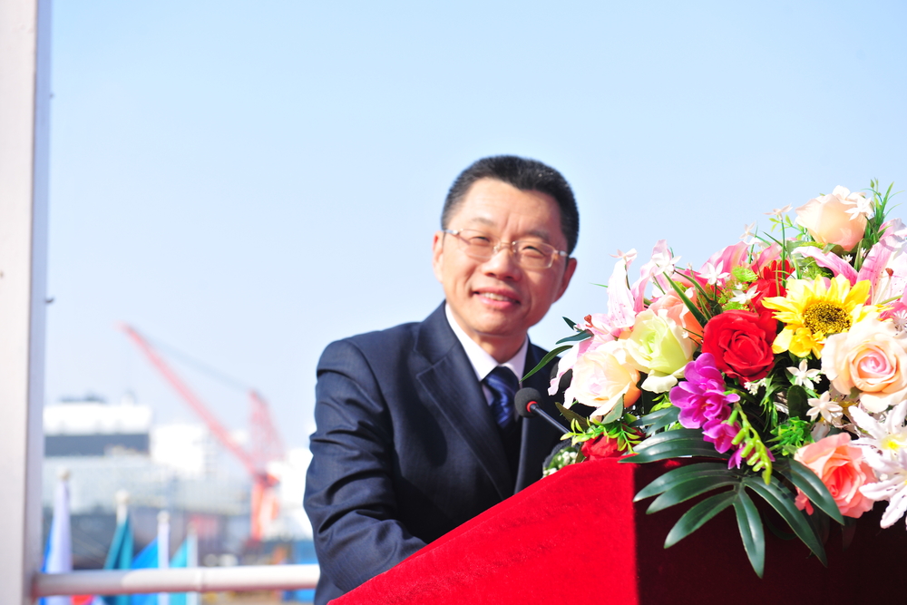 陆靖校长一行出席海丰国际新造船“海丰槟城”轮命名交船仪式