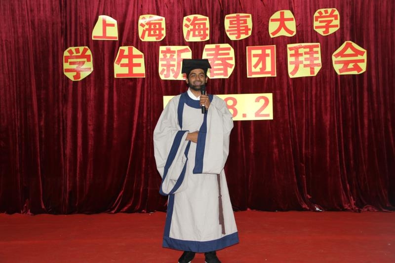 校留学生代表表演精彩节目