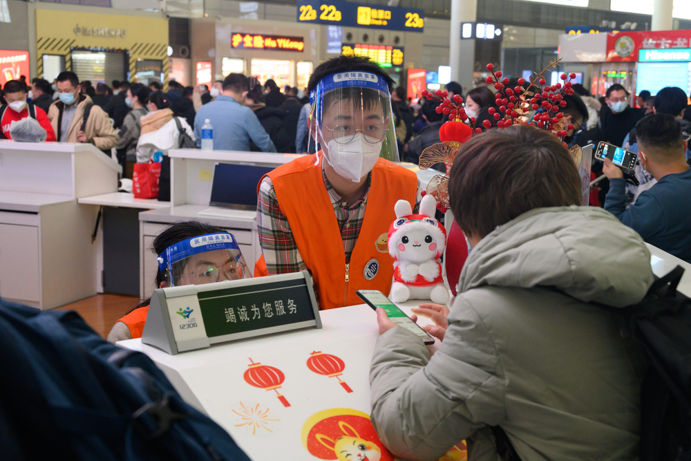 志愿者在岗服务