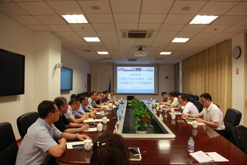 上海交通大学林忠钦校长、市科委干频副主任来访