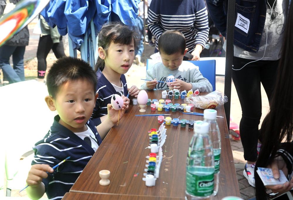 开放日活动上的孩子们