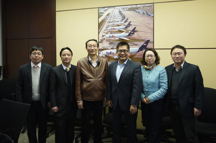 黄有方校长拜访联邦快递中国区总部