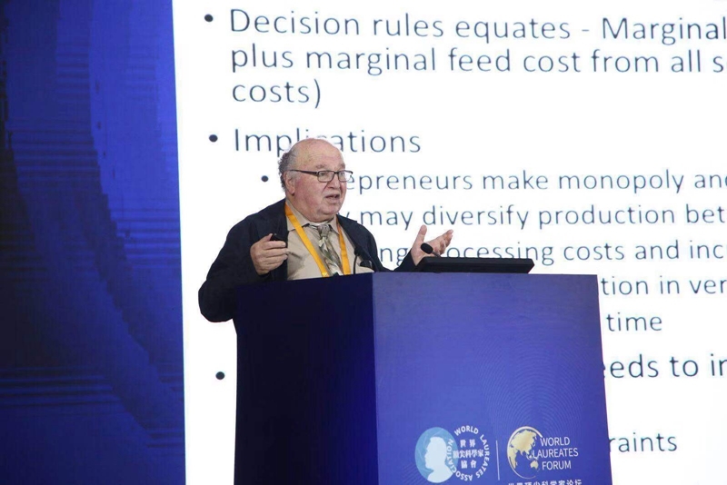 2019年沃尔夫农业奖获得者戴维·齐尔伯曼发表演讲