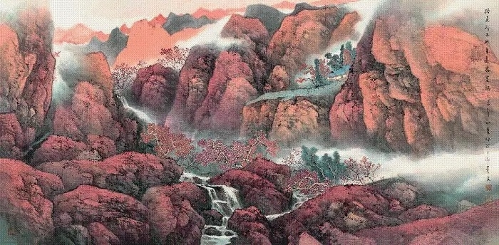 秋 2015年 纸本设色 68.3×137.2cm