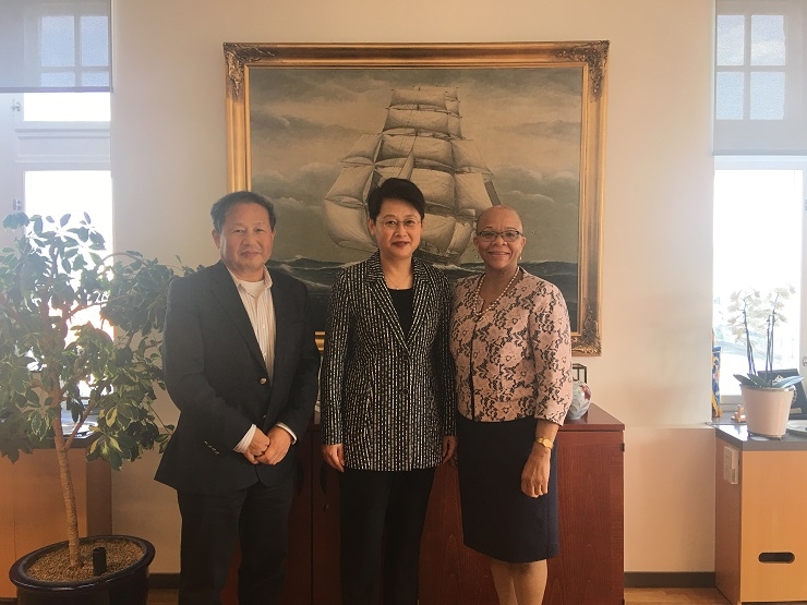 上海海事大学党委副书记门妍萍访问世界海事大学