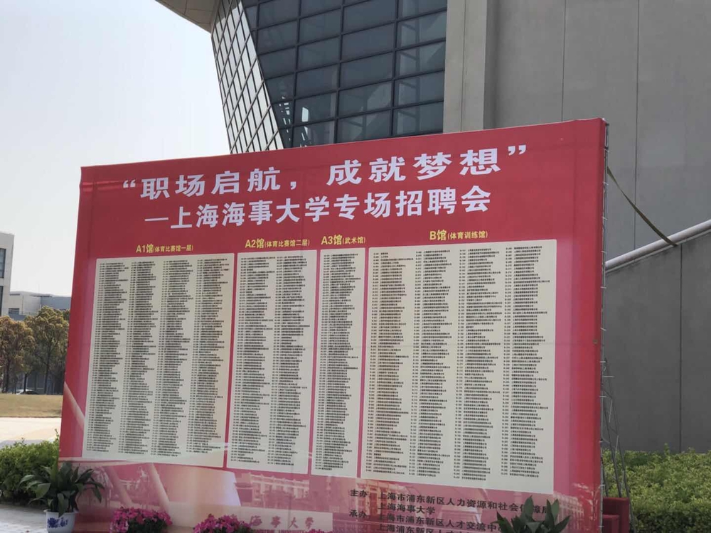 招聘会现场
