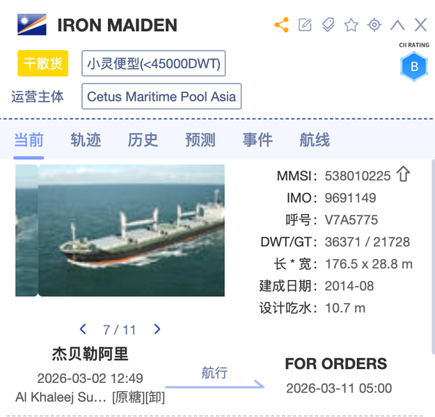 大量滞留，它成功了！一艘中国散货船，顺利穿过霍尔木兹海峡！运营方在上海，“铁娘子”号经历了什么
