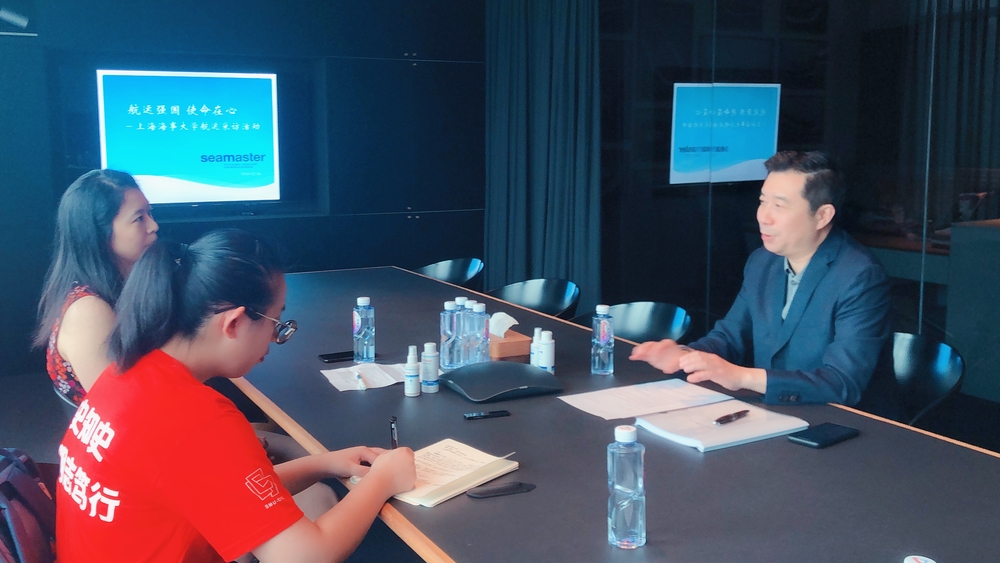 采访上海菁英航运经纪有限公司董事长季文元