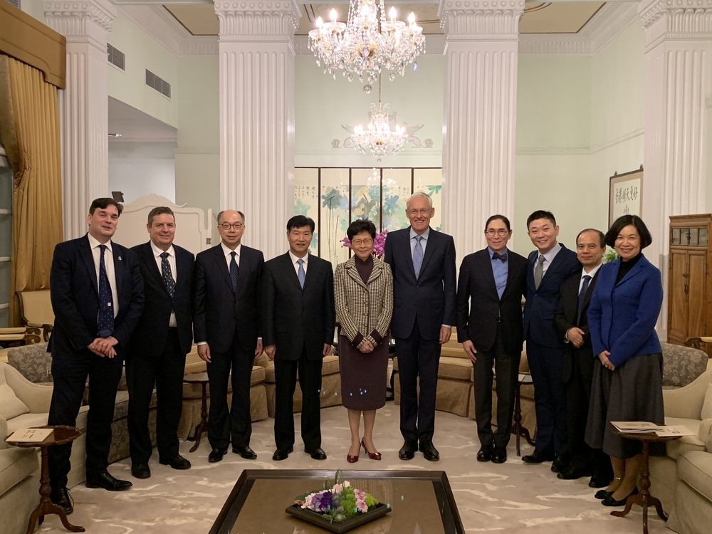 刘洋出席香港特别行政区行政长官林郑月娥宴请交通运输部和国际航运公会访问团活动