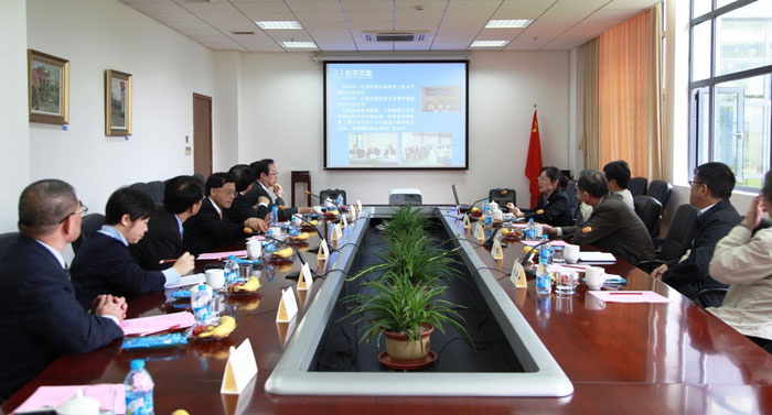 台湾海洋大学张清风校长一行来访 会谈现场