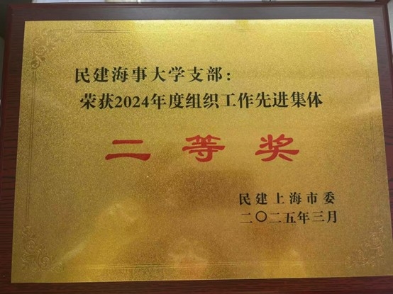 2024年度组织工作先进集体二等奖