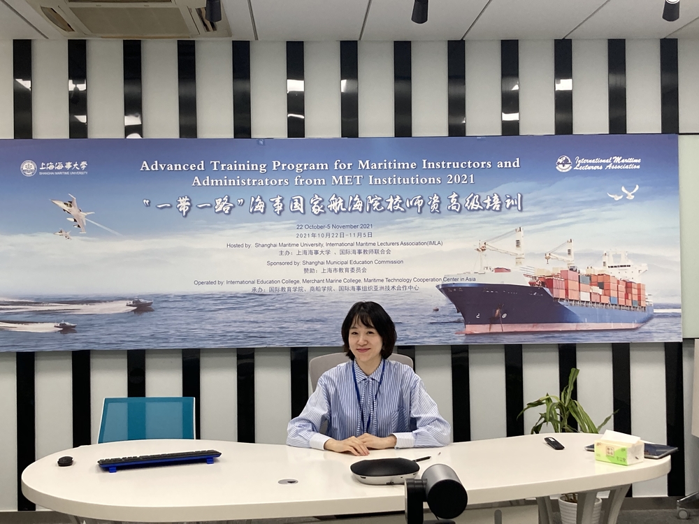 侯彦琳老师参加“一带一路”海事国家航海院校师资高级培训